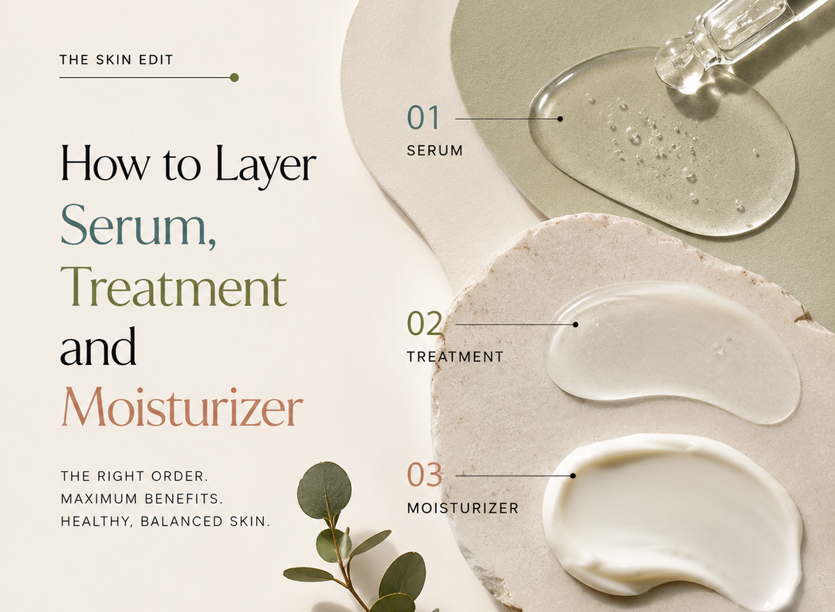 How to Layer Serum, Treatment and Moisturizer